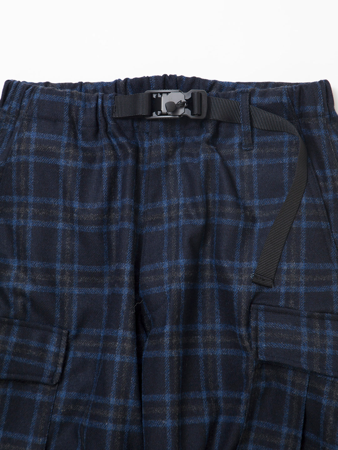 FP006E・"JUNGLE EASY SLACKS" / Stretch Wool Check - Navy Check