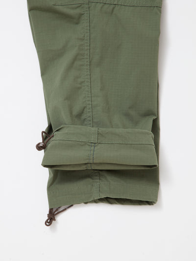 FP007E - FATIGUE SLACKS "EX-48 EASY SLACKS" / Nylon + Cotton Ripstop - Tropical Green