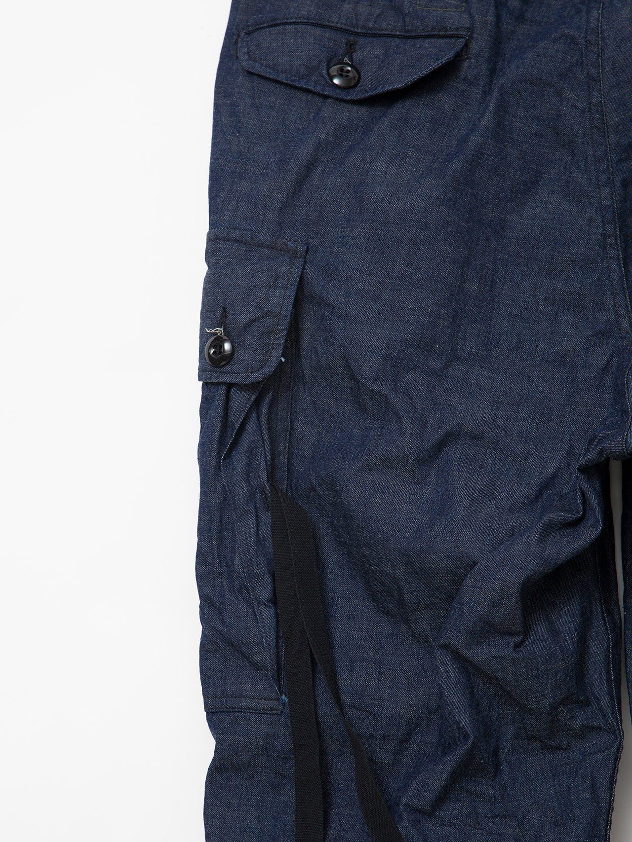 FP013 - FATIGUE SLACKS "VIETNAM SLACKS" / 8.5oz High Density Indigo Denim