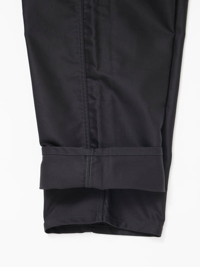 FP016 - FATIGUE SLACKS "SEAMANS SLACKS" / Giza Cotton Moleskin - Black