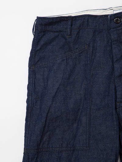 FP017 - FATIGUE SLACKS "UTILITY RM-43 SLACKS" / High Density Indigo Denim