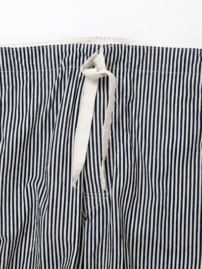FP018 - FATIGUE SLACKS "UTILITY EASY SLACKS" / High Density Hickory Stripe - Indigo×Natural
