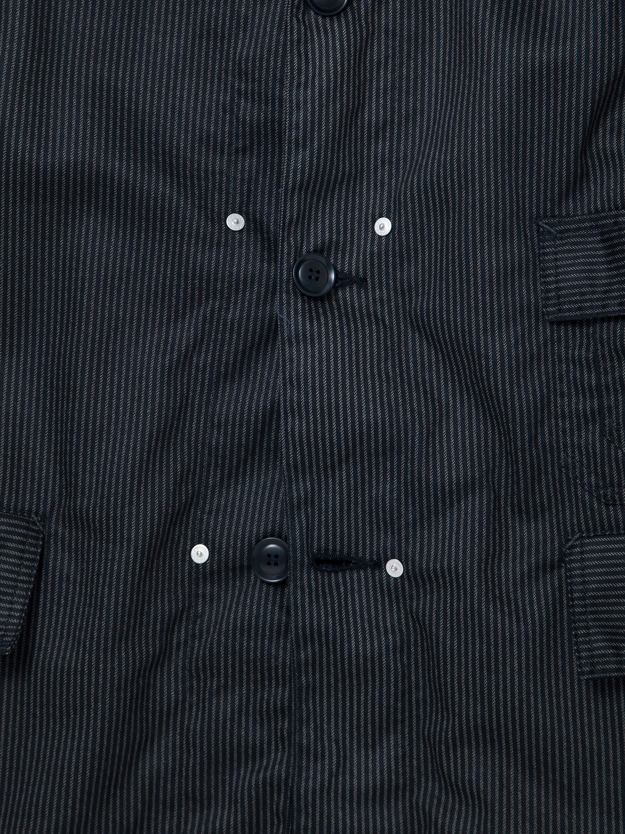 CJ001・Utility Game Jacket / Black Key Stripe - Grey Stripe on