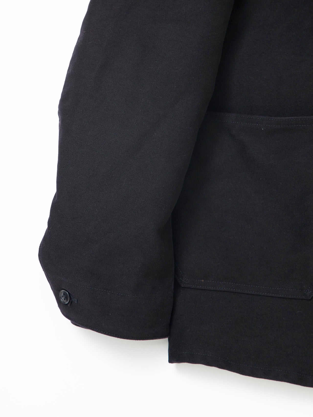 CJ002・Utility Work Coat / Cotton Moleskin / Black – THE