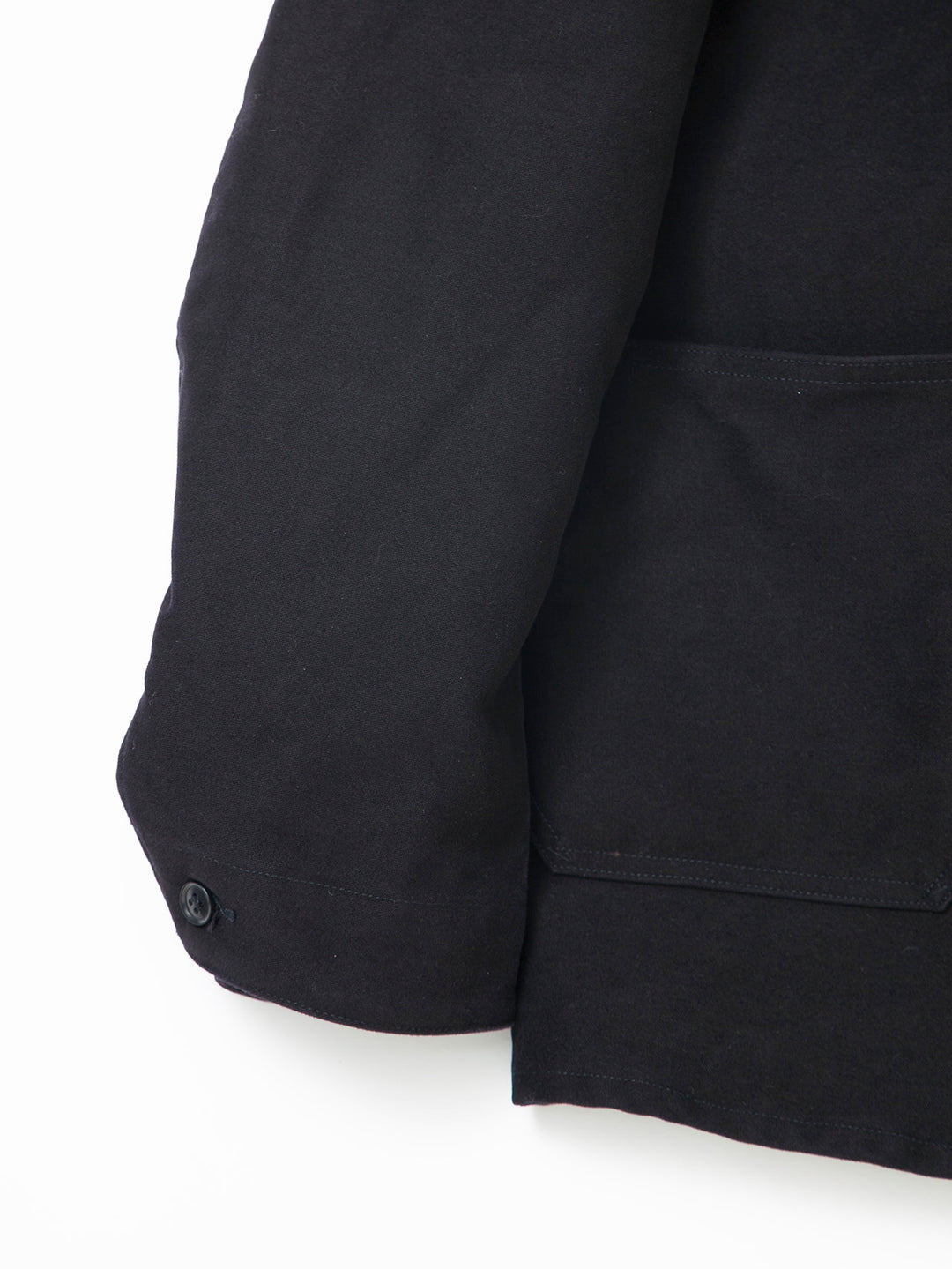 CJ002・Utility Work Coat / Cotton Moleskin / Black