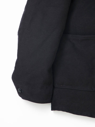 CJ002 - CORONA・Utility Work Coat / Cotton Moleskin / Black