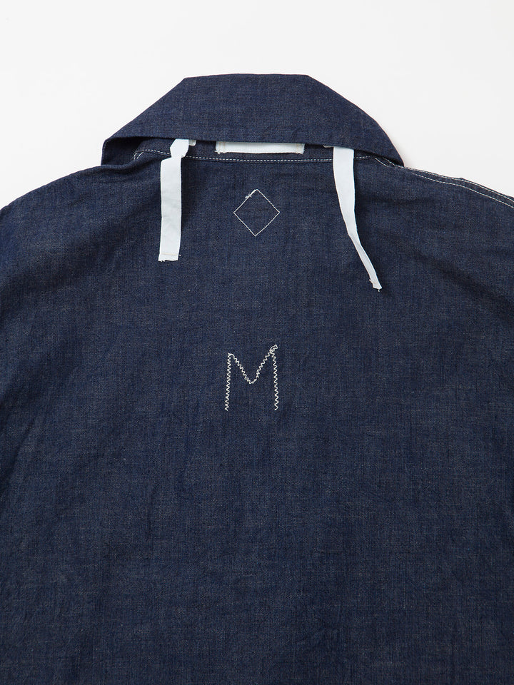 CJ003・Utility Navy Pullover Jacket / High Density Indigo Denim w/Natural Stitch