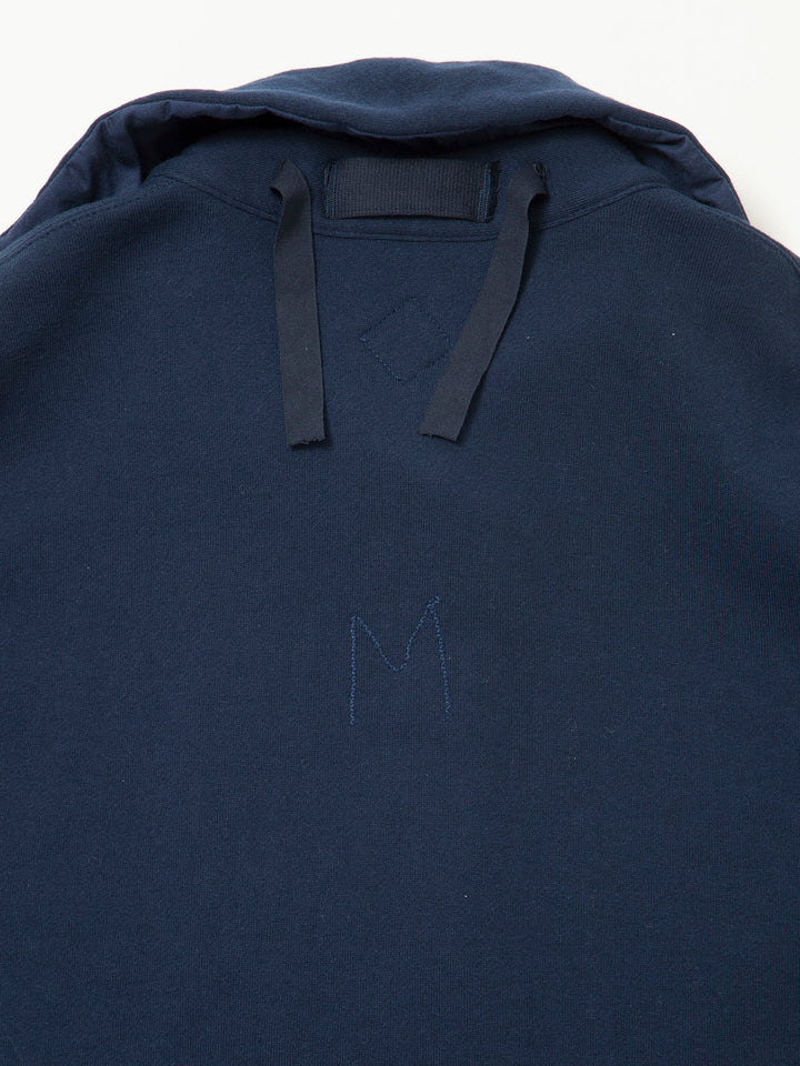 CJ003・Utility Navy Pullover Jacket / Cotton Fleece - Navy