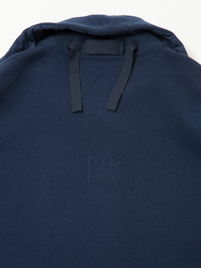 CJ003 - CORONA・Utility Navy Pullover Jacket / Cotton Fleece - Navy