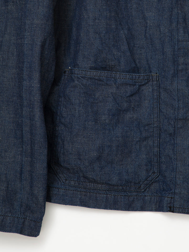 CJ004・Utility Navy Jumper / High Density Indigo Denim