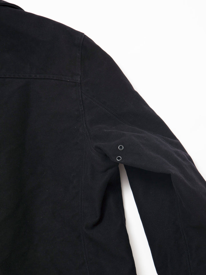CJ014・Utility WB Zipup Jacket / Cotton Moleskin - Black