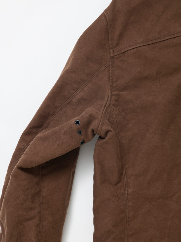 CJ014・Utility WB Zipup Jacket / Cotton Moleskin - Brown