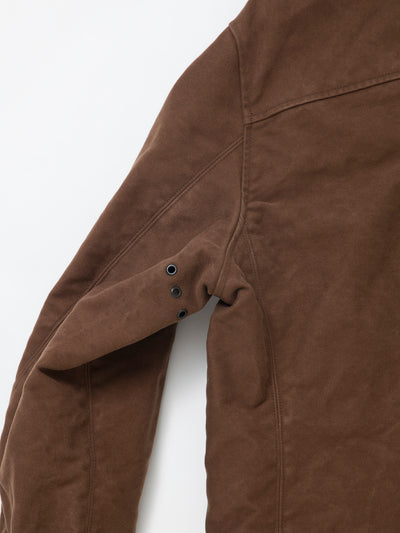 CJ014 - CORONA・Utility WB Zipup Jacket / Cotton Moleskin - Brown
