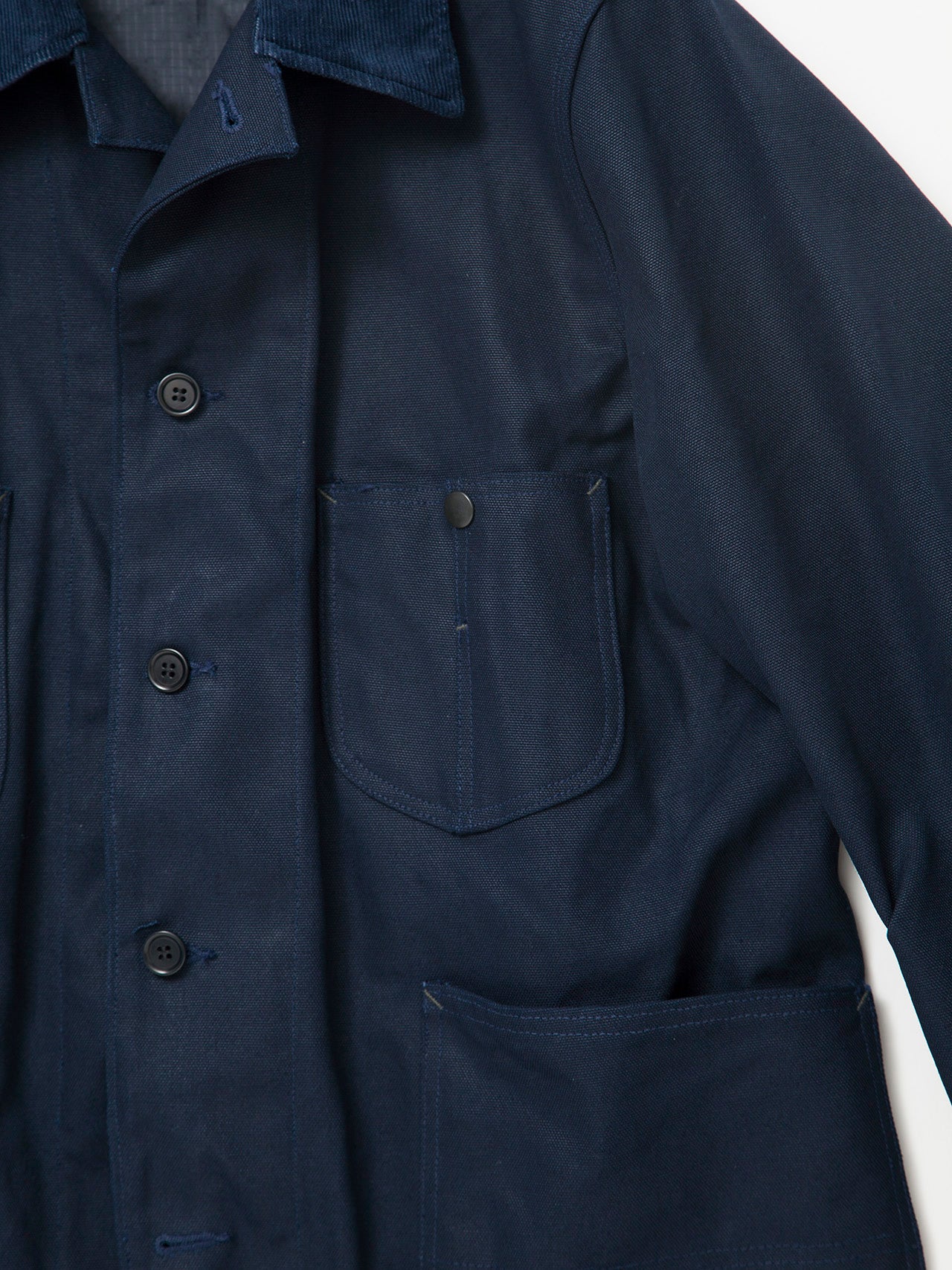 CJ043 - CORONA・Myrtle Work Coat / TAKEYARI Craft Canvas - Navy