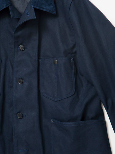 CJ043 - CORONA・Myrtle Work Coat / TAKEYARI Craft Canvas - Navy
