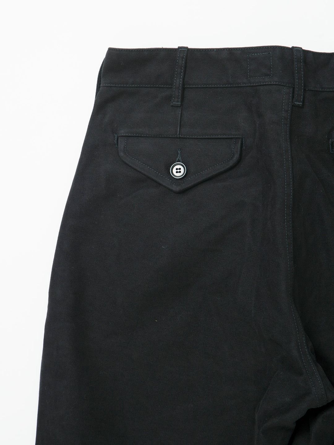 CP026・2T Desert Slacks / Cotton Moleskin - Black
