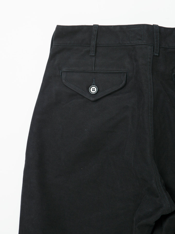 CP026・2T Desert Slacks / Cotton Moleskin - Black
