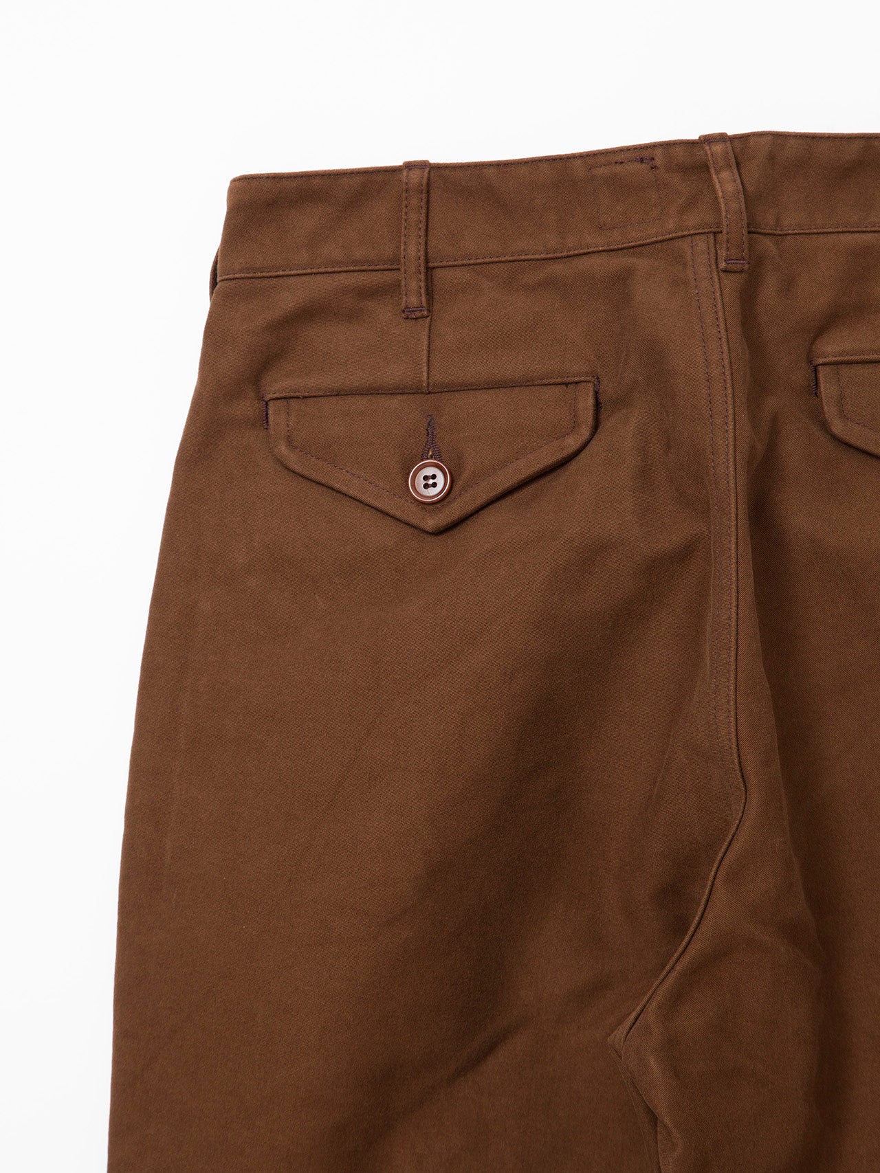 CP026・2T Desert Slacks / Cotton Moleskin - Brown – THE