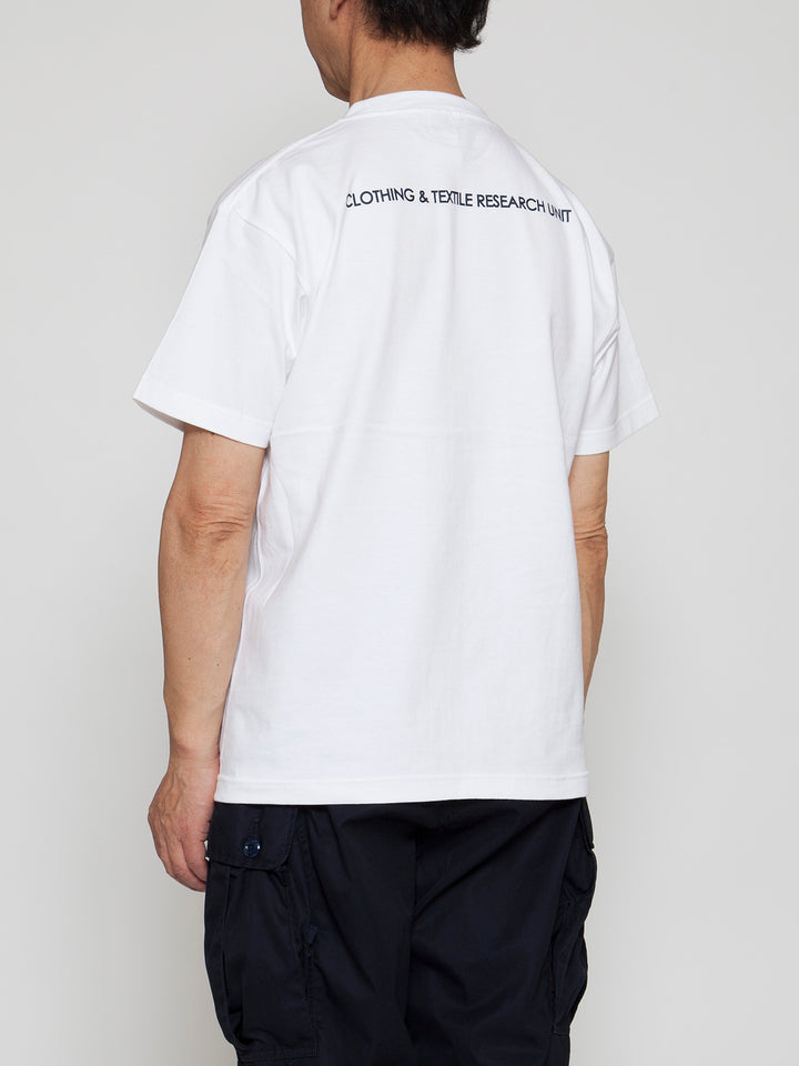 CT004・NAVY Felt Tee / White
