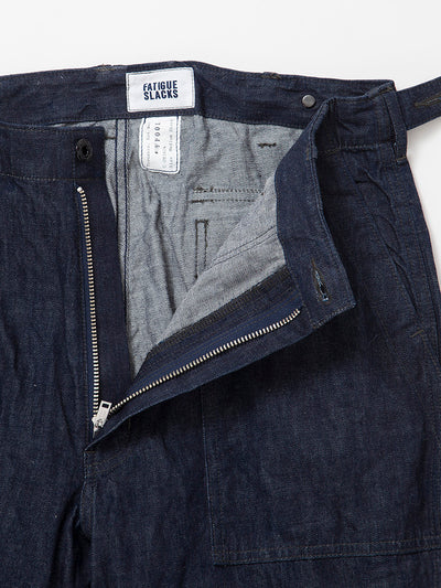 FP001 - FATIGUE SLACKS "UTILITY SLACKS" / 8.5oz Denim - Indigo