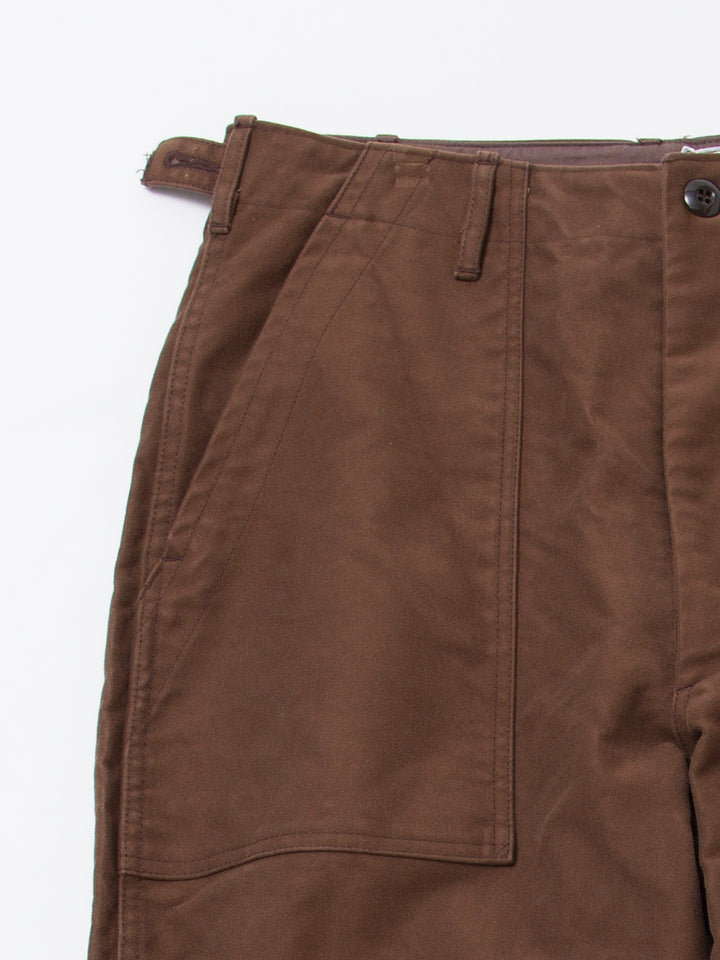 FATIGUE SLACKS - FP001・"UTILITY SLACKS" / Cotton Moleskin - Brown