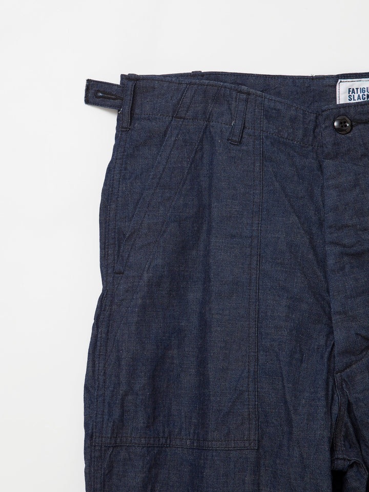 FATIGUE SLACKS - FP001・"UTILITY SLACKS" / High Density Indigo Denim w/Black Stitch