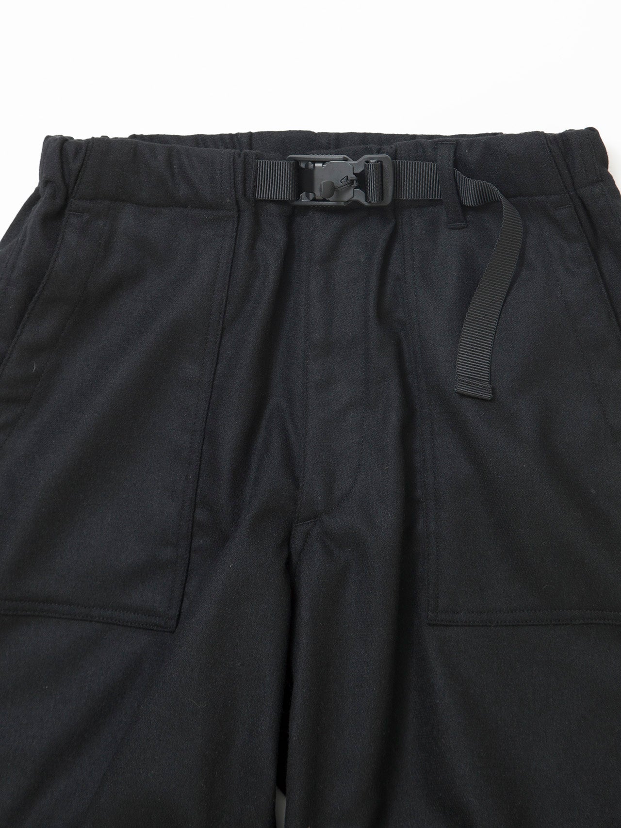 FP005E - FATIGUE SLACKS "AGGRESSOR EASY SLACKS" / Wool + Ester Stretch Twill - Black