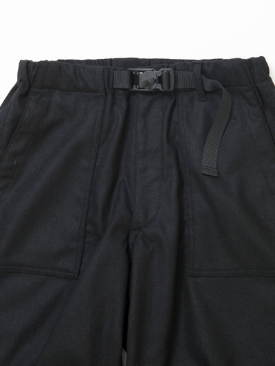 FP005E - FATIGUE SLACKS "AGGRESSOR EASY SLACKS" / Wool + Ester Stretch Twill - Black