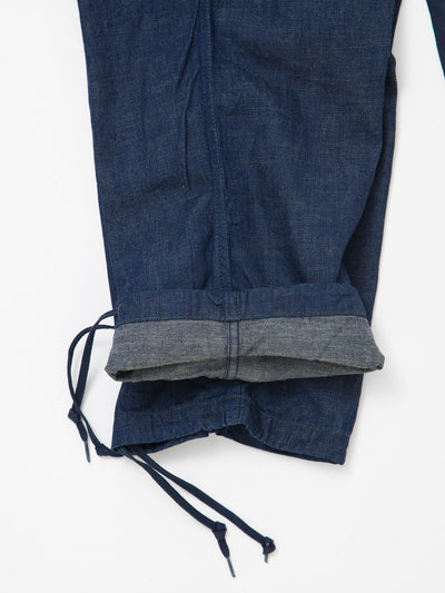 FP006 - FATIGUE SLACKS "JUNGLE SLACKS" / 8oz Indigo Denim
