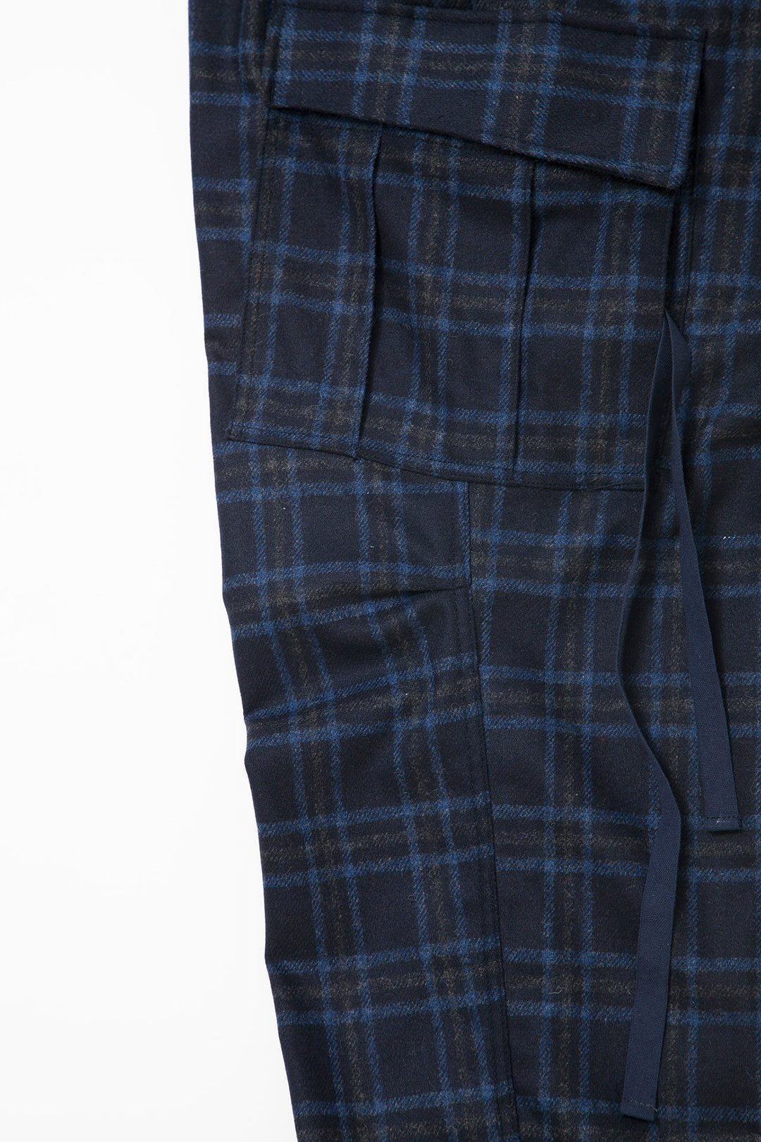 FP006E・"JUNGLE EASY SLACKS" / Stretch Wool Check - Navy Check