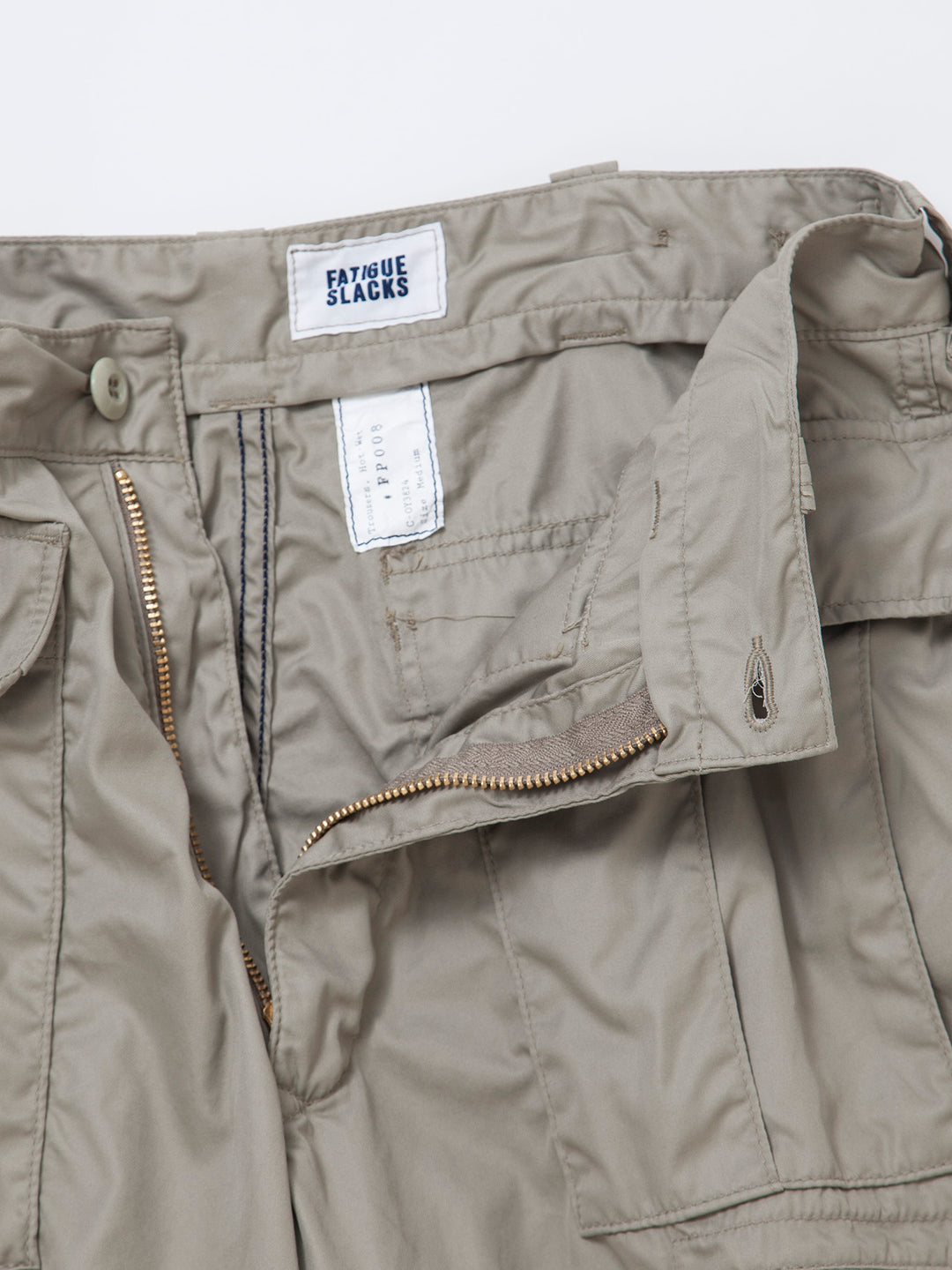 FATIGUE SLACKS - FP008・"ADVISOR SLACKS" / High Density Cotton Gabardine - Sand Beige