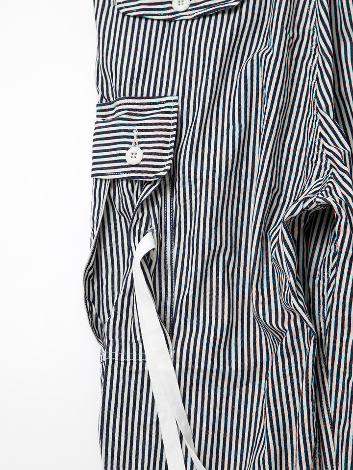 FP013・"VIETNAM SLACKS" / High Density Hickory Stripe - Indigo ×Natural