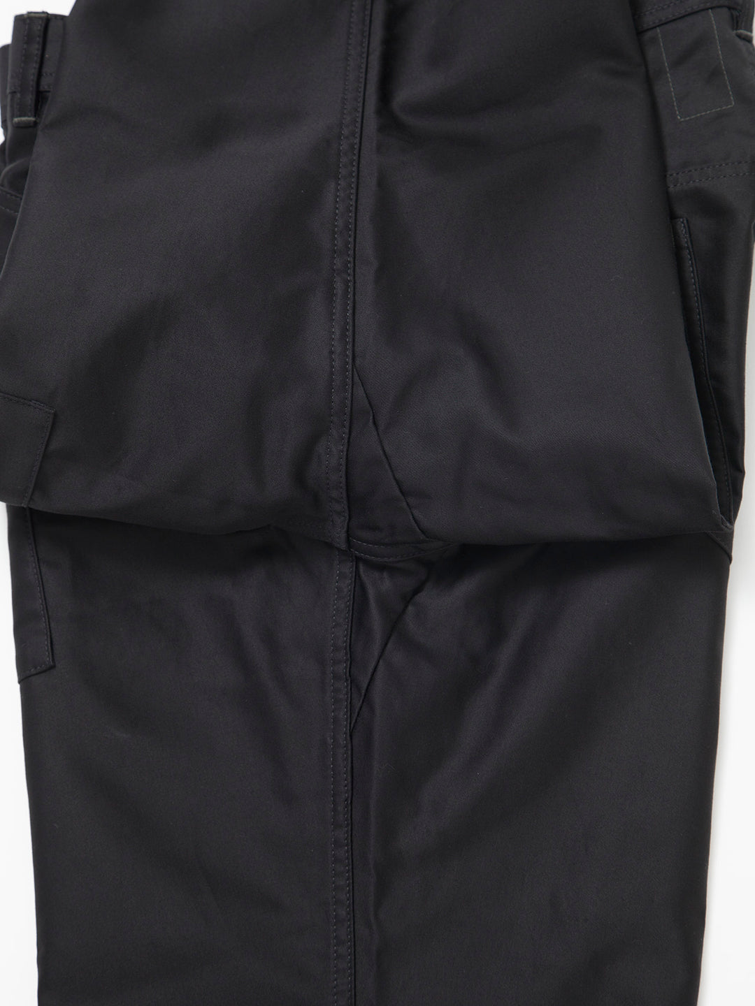 FP016・"SEAMANS SLACKS" / Giza Cotton Moleskin - Black
