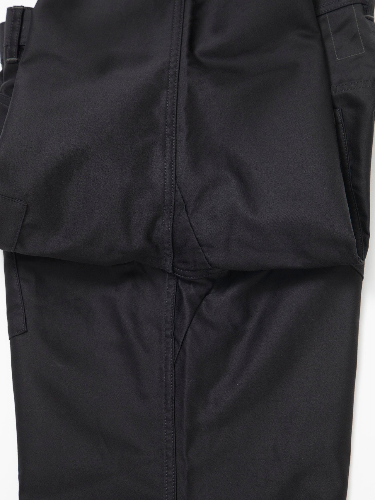 FP016 - FATIGUE SLACKS "SEAMANS SLACKS" / Giza Cotton Moleskin - Black