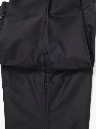 FP016 - FATIGUE SLACKS "SEAMANS SLACKS" / Giza Cotton Moleskin - Black