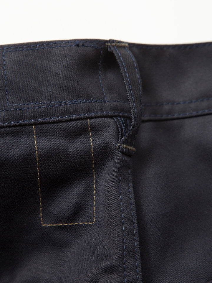 FP016・"SEAMANS SLACKS" / Giza Cotton Moleskin - Navy