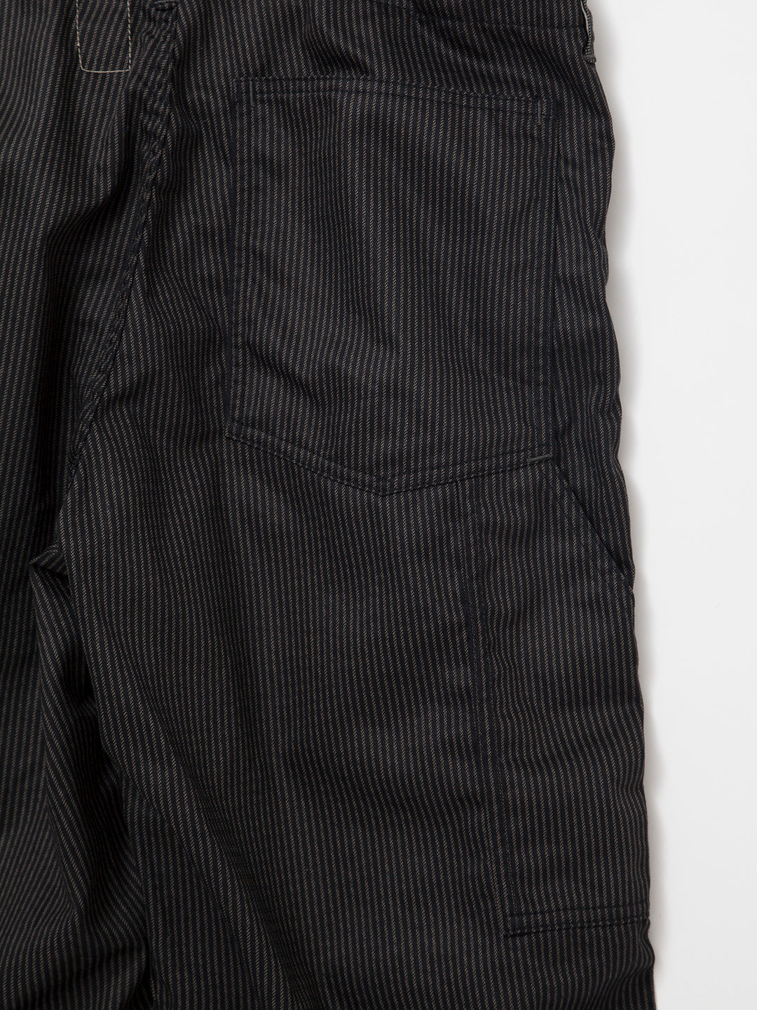 FP017・"UTILITY RM-43 SLACKS" / Black Key Stripe - Grey Stripe on Black