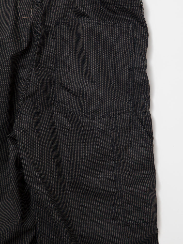 FP017・"UTILITY RM-43 SLACKS" / Black Key Stripe - Grey Stripe on Black