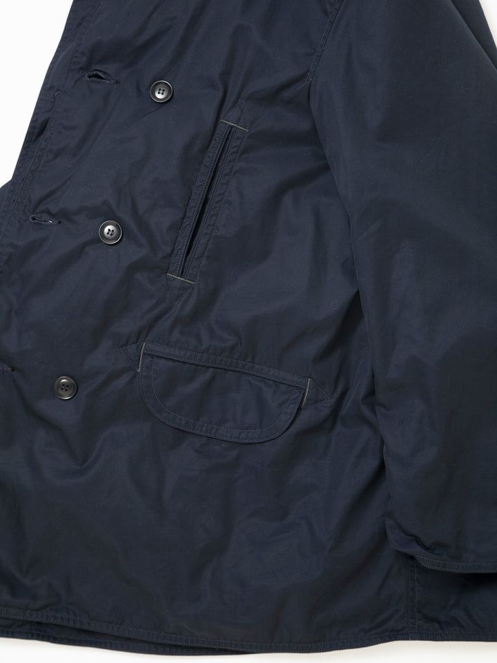 THE CORONA UTILITY - CJ009・Utility Mackinaw Coat / High Density Cotton Gabardine - Midnight Navy