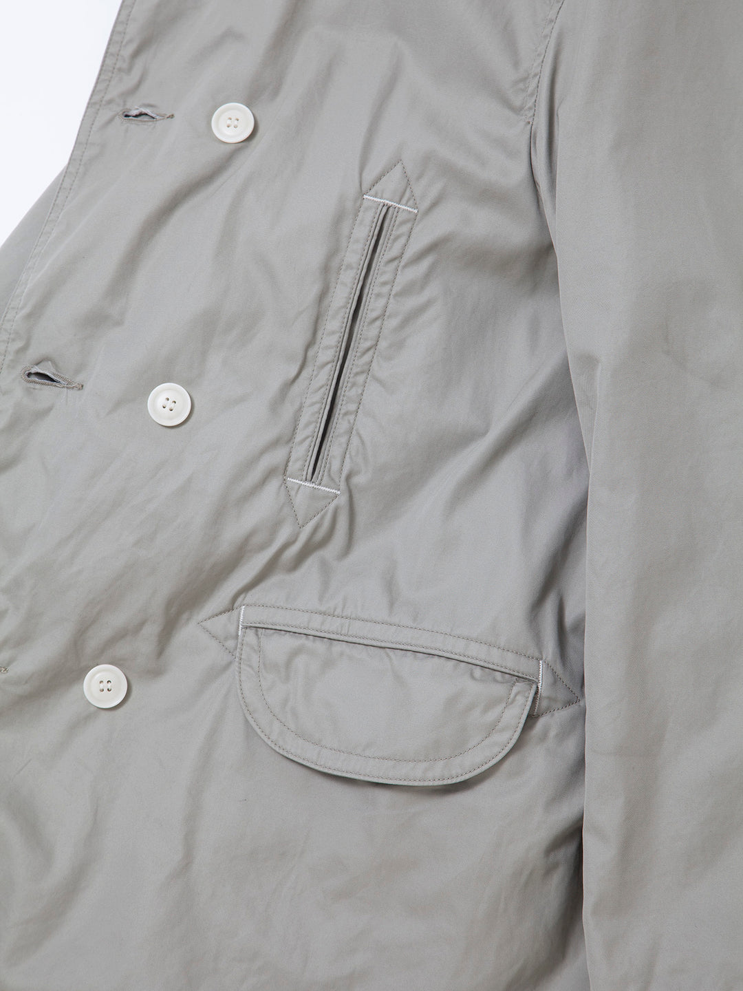 CJ009・Utility Mackinaw Coat / High Density Cotton Gabardine - Sand Beige