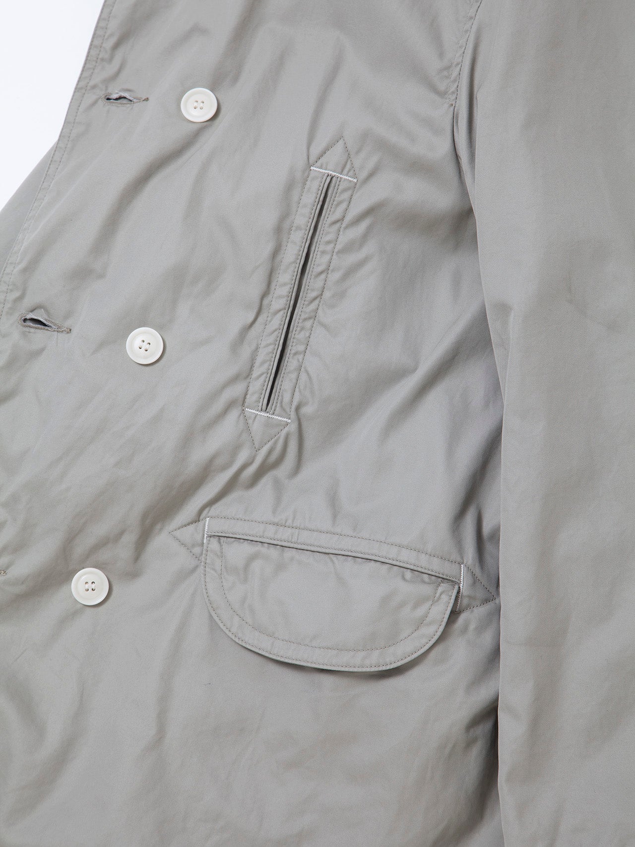 CJ009 - CORONA・Utility Mackinaw Coat / High Density Cotton Gabardine - Sand Beige