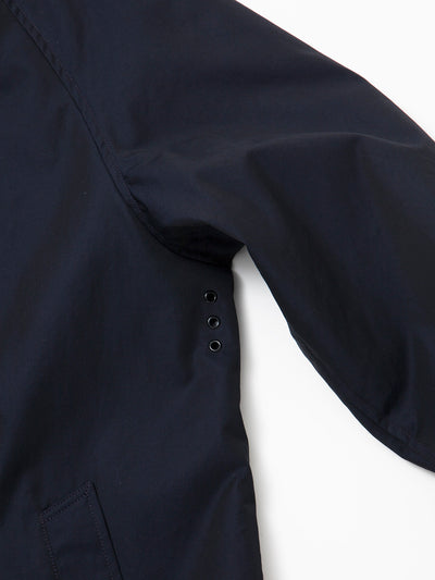CJ046 - CORONA・Up Duster Coat RB21 / High Density Chambray Gabardine - Midnight Navy