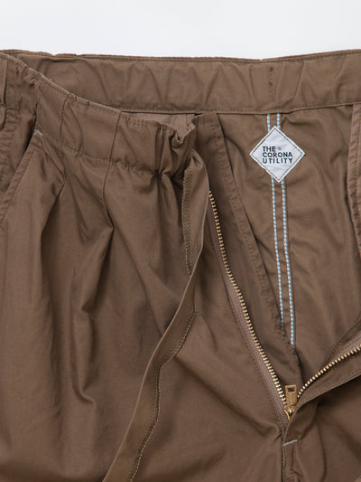 CP026E - CORONA・2T Desert Slacks / High Density Cotton Gabardine - Dark Khaki