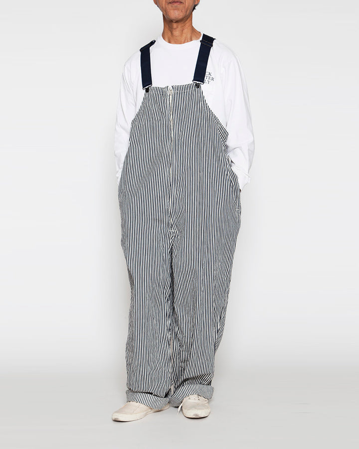 CP037・NAVY OVER PANTS / Hickory Stripe