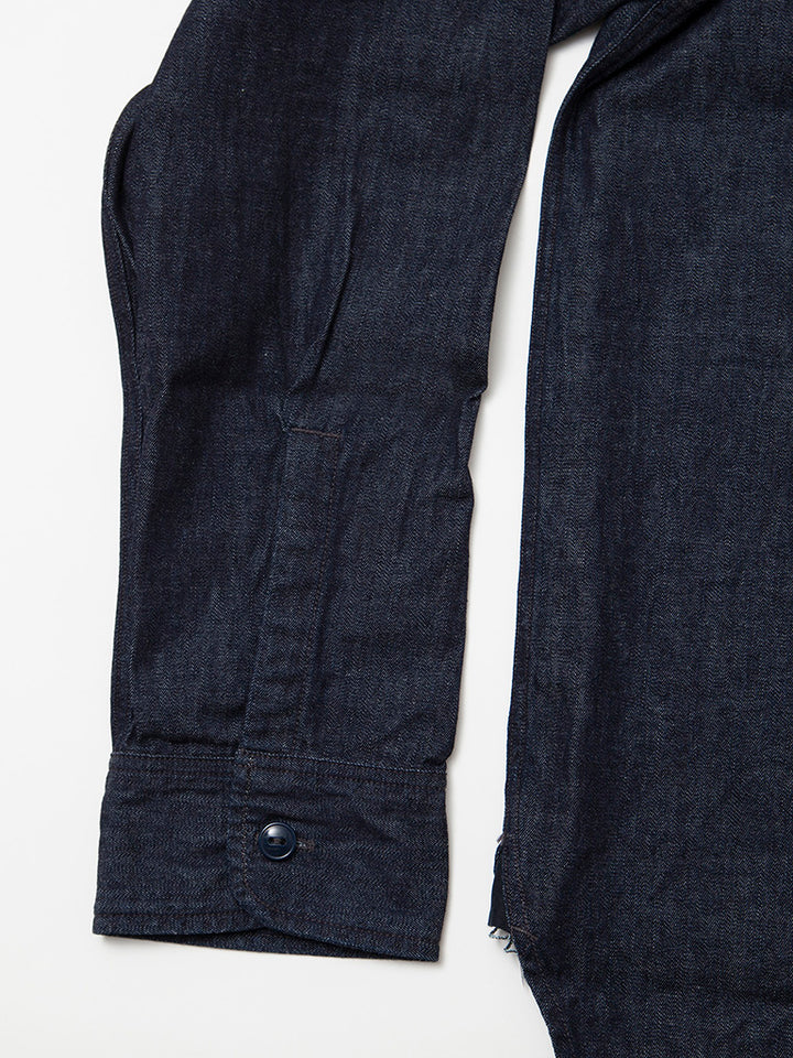 CS001・NAVY 1pocket Shirt / 6oz Denim - Indigo