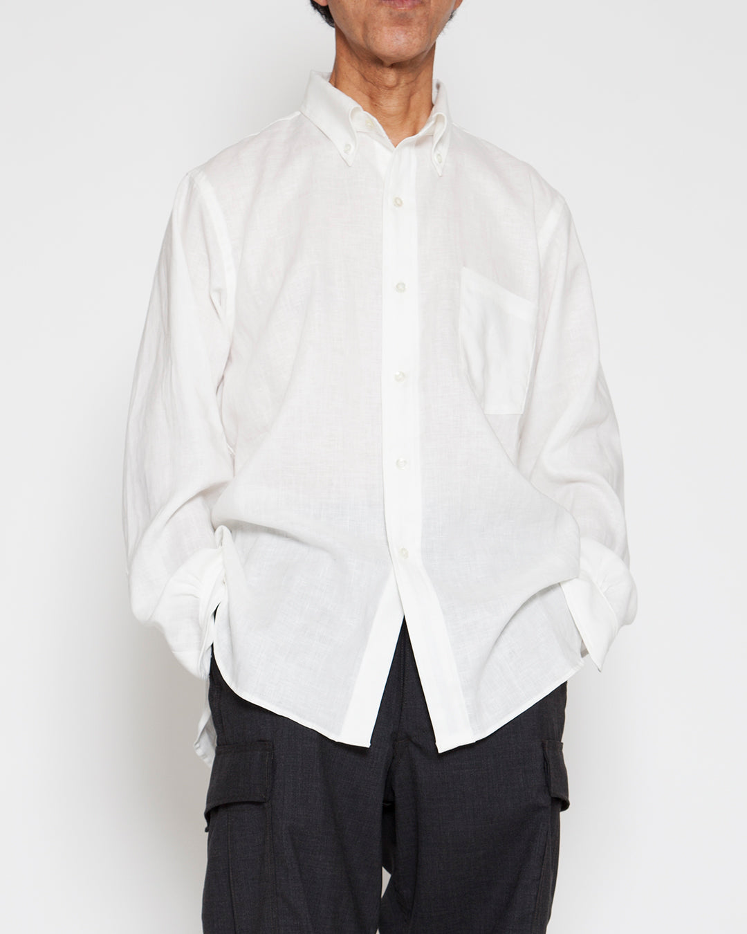 THE CORONA UTILITY - CS006・White Collar Work Shirt / White