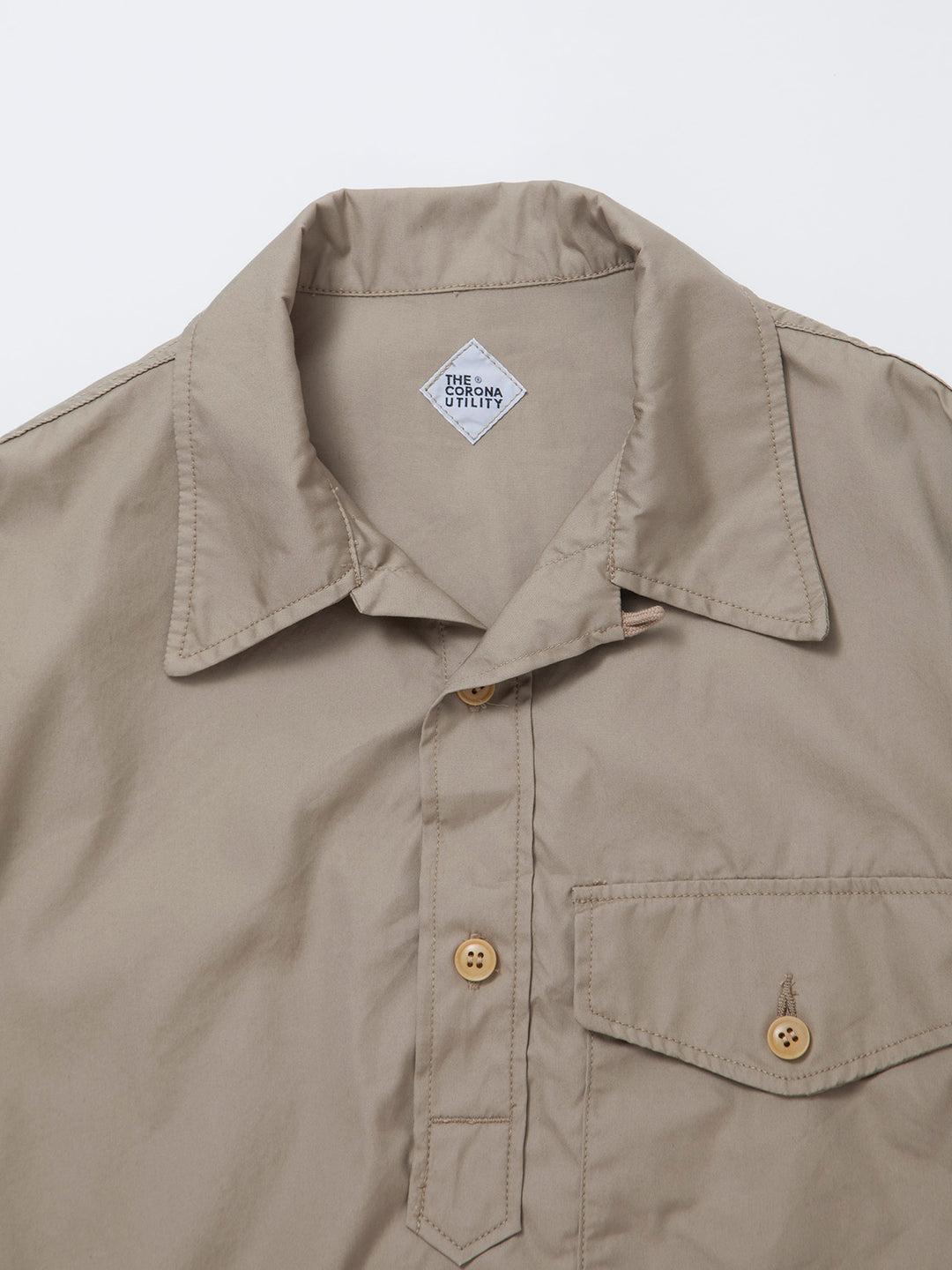 THE CORONA UTILITY - CS008・Utility Pullover Stream Shirt / USMC M-51 NYCO Blocks - Beige