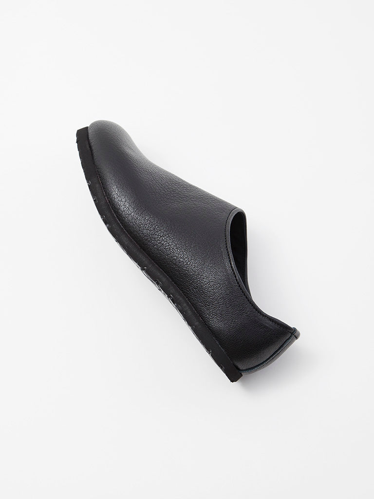 CZ010 - NAKAMURA SHOES × CORONA・Goat Skin Easy Slip-On - Black