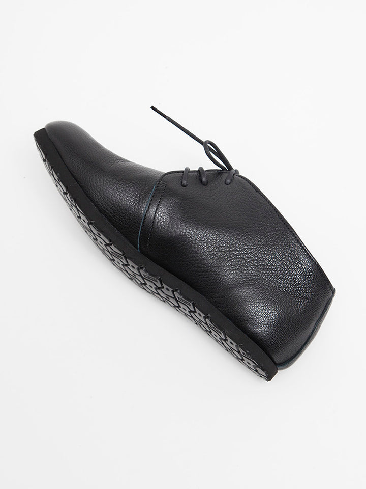 NAKAMURA SHOES × THE CORONA UTILITY - CZ011・Black Goat Skin Easy Chukka