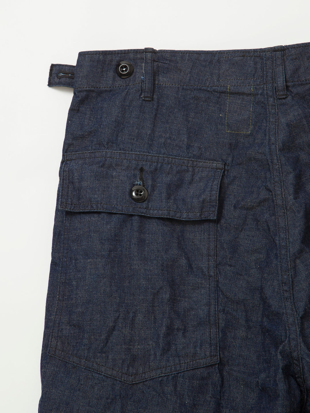 FATIGUE SLACKS - FP001・"UTILITY SLACKS" / High Density Indigo Denim w/Black Stitch